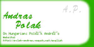 andras polak business card